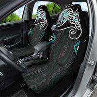 Turquoise Aotearoa Tukutuku Manawa Tapu Car Seat Cover Ta Moko Toi Maori LT9 - Polynesian Pride