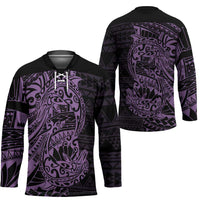 Purple Couple Dolphins Maori Polynesian Style Hockey Jersey - Polynesian Pride
