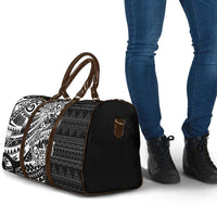 White Couple Dolphins Maori Polynesian Style Travel Bag - Polynesian Pride