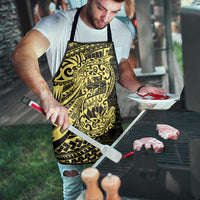 Yellow Couple Dolphins Maori Polynesian Style Apron - Polynesian Pride