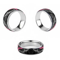 Guam Bougainvillea Lei Classic Ring Chamorro Tribal Pattern - Polynesian Pride
