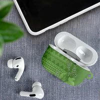 Hawaii Molokai Island Kukui Nut Flowers AirPods Case Tribal Kakau Pattern - Polynesian Pride