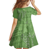 Hawaii Molokai Island Kukui Nut Flowers Family Matching Summer Maxi Dress and Hawaiian Shirt Tribal Kakau Pattern LT9 - Polynesian Pride