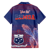 Custom Samoa 1962 Independence Day Custom Family Matching Off The Shoulder Long Sleeve Dress and Hawaiian Shirt Manuia le Aso Tuto'atasi Ula Nifo Blue Art LT9 - Polynesian Pride
