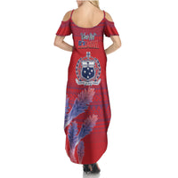 Custom Samoa 1962 Independence Day Custom Family Matching Summer Maxi Dress and Hawaiian Shirt Manuia le Aso Tuto'atasi Ula Nifo Red Art LT9 - Polynesian Pride