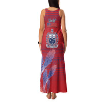 Custom Samoa 1962 Independence Day Custom Family Matching Tank Maxi Dress and Hawaiian Shirt Manuia le Aso Tuto'atasi Ula Nifo Red Art LT9 - Polynesian Pride