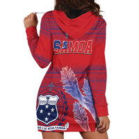 Custom Samoa 1962 Independence Day Custom Hoodie Dress Manuia le Aso Tuto'atasi Ula Nifo Red Art LT9 - Polynesian Pride
