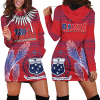 Custom Samoa 1962 Independence Day Custom Hoodie Dress Manuia le Aso Tuto'atasi Ula Nifo Red Art LT9 - Polynesian Pride