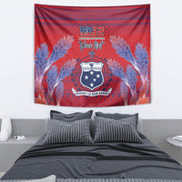 Custom Samoa 1962 Independence Day Custom Tapestry Manuia le Aso Tuto'atasi Ula Nifo Red Art