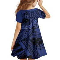 Custom Samoa 62nd Manuia le Aso Tuto'atasi Family Matching Puletasi and Hawaiian Shirt Samoan Tatau Blue Art LT9 - Polynesian Pride