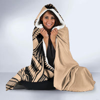 Custom Samoa Manuia le 62 Tausaga O le Tutoatasi Hooded Blanket Samoan Tatau Beige Art LT9 - Polynesian Pride