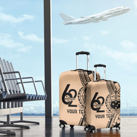 Custom Samoa Manuia le 62 Tausaga O le Tutoatasi Luggage Cover Samoan Tatau Beige Art LT9 - Polynesian Pride