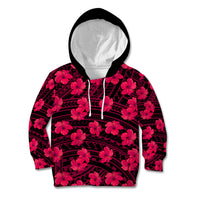 Polynesian Pride Hawaii Style With Hibiscus Kid Hoodie Pink LT9 Hoodie Pink - Polynesian Pride