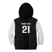 Custom New Zealand Football White Fern Supporter Kid Hoodie LT9 - Polynesian Pride