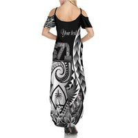 671 Guam Personalised Family Matching Summer Maxi Dress and Hawaiian Shirt Latte Stone Tribal LT9 - Polynesian Pride