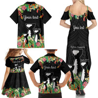 671 Guam Personalised Family Matching Summer Maxi Dress and Hawaiian Shirt Latte Stone and Tropical Flowers LT9 - Polynesian Pride
