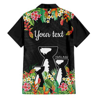 671 Guam Personalised Family Matching Tank Maxi Dress and Hawaiian Shirt Latte Stone and Tropical Flowers LT9 - Polynesian Pride