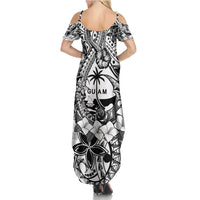 Guam Hafa Adai Guasali Flowers Family Matching Summer Maxi Dress and Hawaiian Shirt LT9 - Polynesian Pride