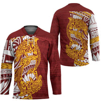 Couple Dolphins Maori Motif Hockey Jersey - Polynesian Pride
