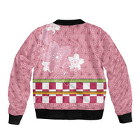 Japanese Asanoha Pattern Bomber Jacket Charm Against Evil Spirits - Polynesian Pride