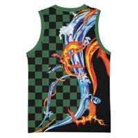 Japanese Asanoha Pattern Basketball Jersey Sun Flame Slayer Dragon Hinokami Kagura Spirit LT9 - Polynesian Pride