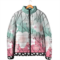 Japanese Kocho Pattern Padded Jacket Insect Pillar Butterfly Flower Fairy - Polynesian Pride