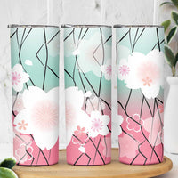 Japanese Kocho Pattern Skinny Tumbler Insect Pillar Butterfly Flower Fairy LT9 - Polynesian Pride