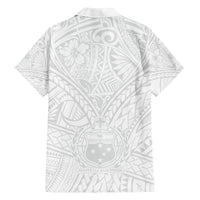 Samoa Lotu Tamaiti Family Matching Summer Maxi Dress and Hawaiian Shirt Polynesian White Sunday Simple LT9 - Polynesian Pride