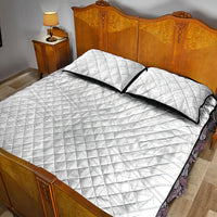 Samoa Lotu Tamaiti Quilt Bed Set Polynesian White Sunday Simple LT9 - Polynesian Pride