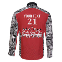Custom Tonga Rugby Mate Ma'a Family Matching Off Shoulder Maxi Dress and Hawaiian Shirt Tonga XIII Make History Pacific Champions LT9 - Polynesian Pride