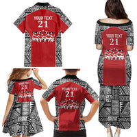 Custom Tonga Rugby Mate Ma'a Family Matching Puletasi and Hawaiian Shirt Tonga XIII Make History Pacific Champions LT9 - Polynesian Pride