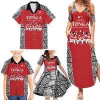 Custom Tonga Rugby Mate Ma'a Family Matching Summer Maxi Dress and Hawaiian Shirt Tonga XIII Make History Pacific Champions LT9 - Polynesian Pride