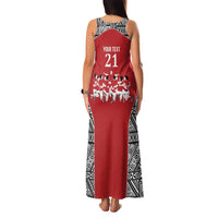 Custom Tonga Rugby Mate Ma'a Family Matching Tank Maxi Dress and Hawaiian Shirt Tonga XIII Make History Pacific Champions LT9 - Polynesian Pride