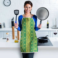 Hawaii Lei with Tribal Quilt Motif Apron - Polynesian Pride