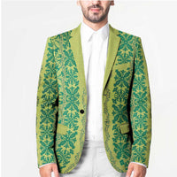 Hawaii Lei with Tribal Quilt Motif Blazer - Polynesian Pride