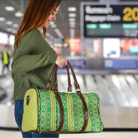 Hawaii Lei with Tribal Quilt Motif Travel Bag - Polynesian Pride