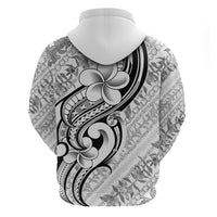 Hawaii Plumeria Lokelani Pikake Lei Hoodie Ele'ele Polynesian Tattoo