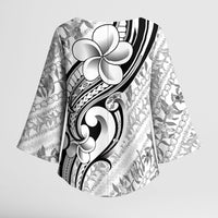 Hawaii Plumeria Lokelani Pikake Lei Kimono Sleeve Blouse Ele'ele Polynesian Tattoo