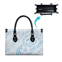 Hawaii Plumeria Lokelani Pikake Lei Leather Bag Uliuli Polynesian Tattoo