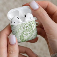Hawaii Plumeria Lokelani Pikake Lei AirPods Case Oma'oma'o Polynesian Tattoo