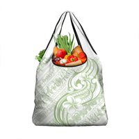 Hawaii Plumeria Lokelani Pikake Lei Grocery Bag Oma'oma'o Polynesian Tattoo