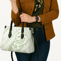 Hawaii Plumeria Lokelani Pikake Lei Leather Bag Oma'oma'o Polynesian Tattoo