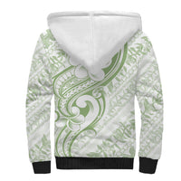 Hawaii Plumeria Lokelani Pikake Lei Sherpa Hoodie Oma'oma'o Polynesian Tattoo LT9 - Polynesian Pride