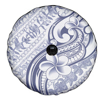 Hawaii Plumeria Lokelani Pikake Lei Spare Tire Cover Navy Blue Polynesian Tattoo