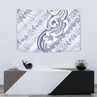 Hawaii Plumeria Lokelani Pikake Lei Tapestry Navy Blue Polynesian Tattoo