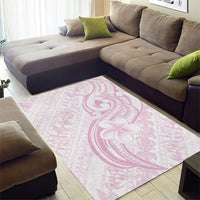Hawaii Plumeria Lokelani Pikake Lei Area Rug Poni Mama Polynesian Tattoo
