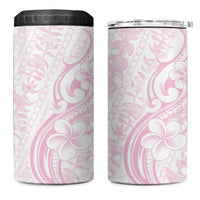 Hawaii Plumeria Lokelani Pikake Lei 4 in 1 Can Cooler Tumbler Poni Mama Polynesian Tattoo LT9 One Size: 16 oz Pink - Polynesian Pride