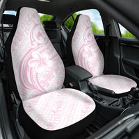 Hawaii Plumeria Lokelani Pikake Lei Car Seat Cover Poni Mama Polynesian Tattoo LT9 One Size Pink - Polynesian Pride