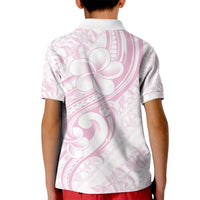 Hawaii Plumeria Lokelani Pikake Lei Kid Polo Shirt Poni Mama Polynesian Tattoo LT9 - Polynesian Pride