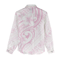 Hawaii Plumeria Lokelani Pikake Lei Women Casual Shirt Poni Mama Polynesian Tattoo LT9 - Polynesian Pride